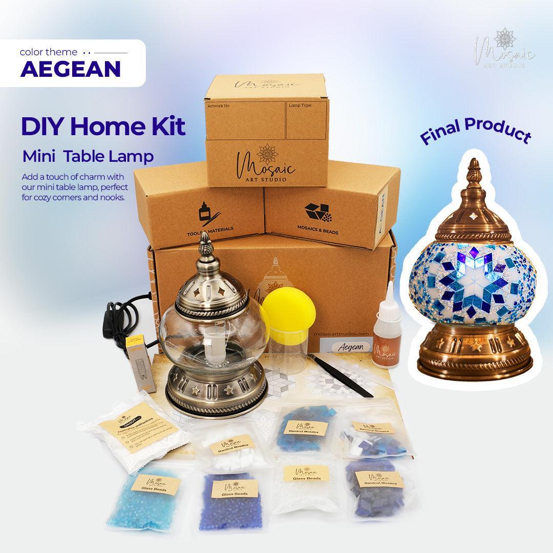 AEGEAN Color Theme Turkish Mosaic Lamp DIY Home Kit - Image 2