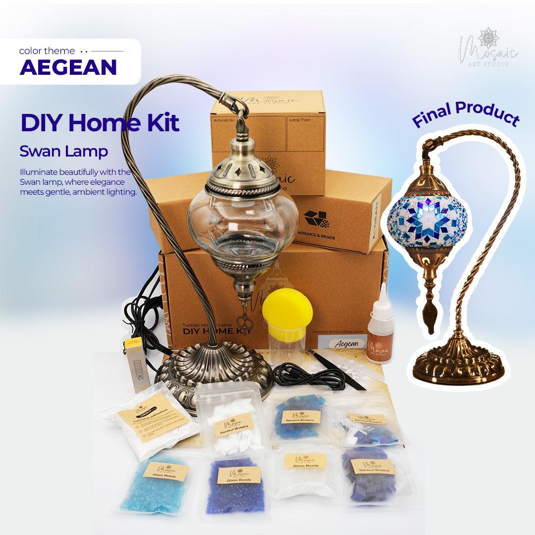 AEGEAN Color Theme Turkish Mosaic Lamp DIY Home Kit - Image 3