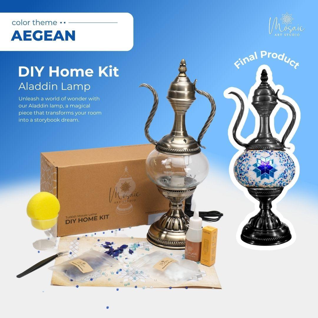 AEGEAN Color Theme Turkish Mosaic Lamp DIY Home Kit - Image 9