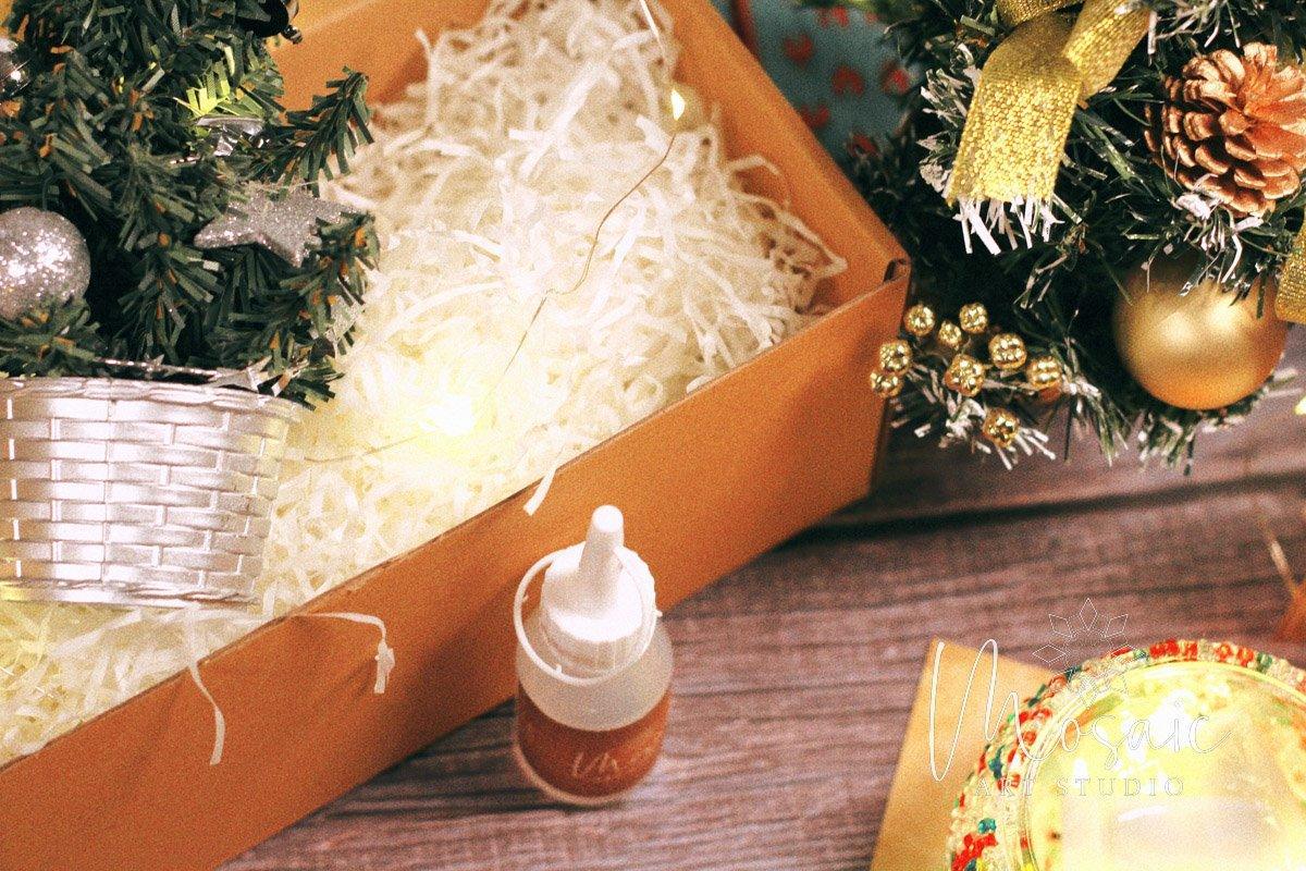 "Christmas" Mosaic Candle Holder DIY Home Kit - Image 3