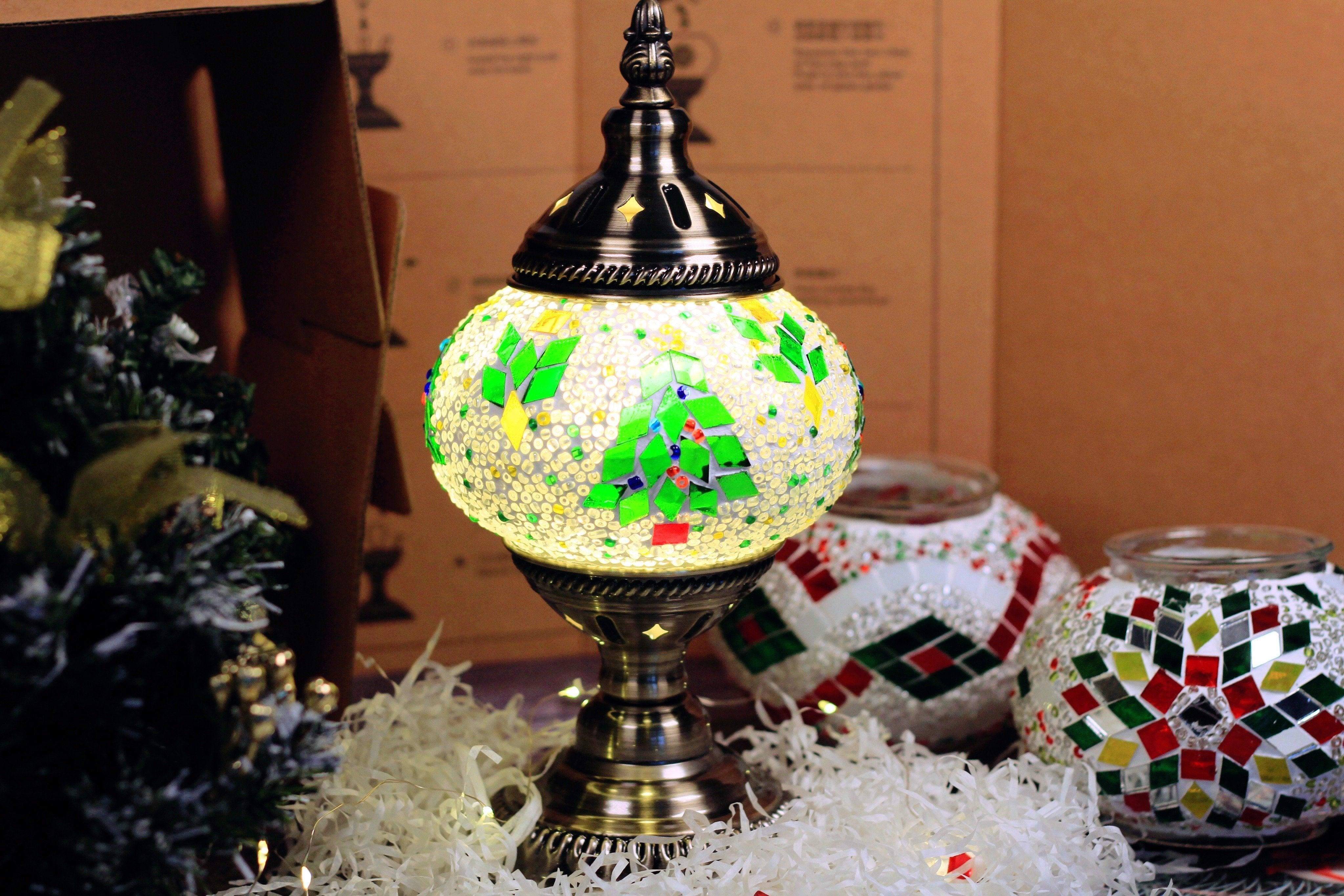DIY Turkish Mosaic Lamp Kit – Christmas Theme - Image 9