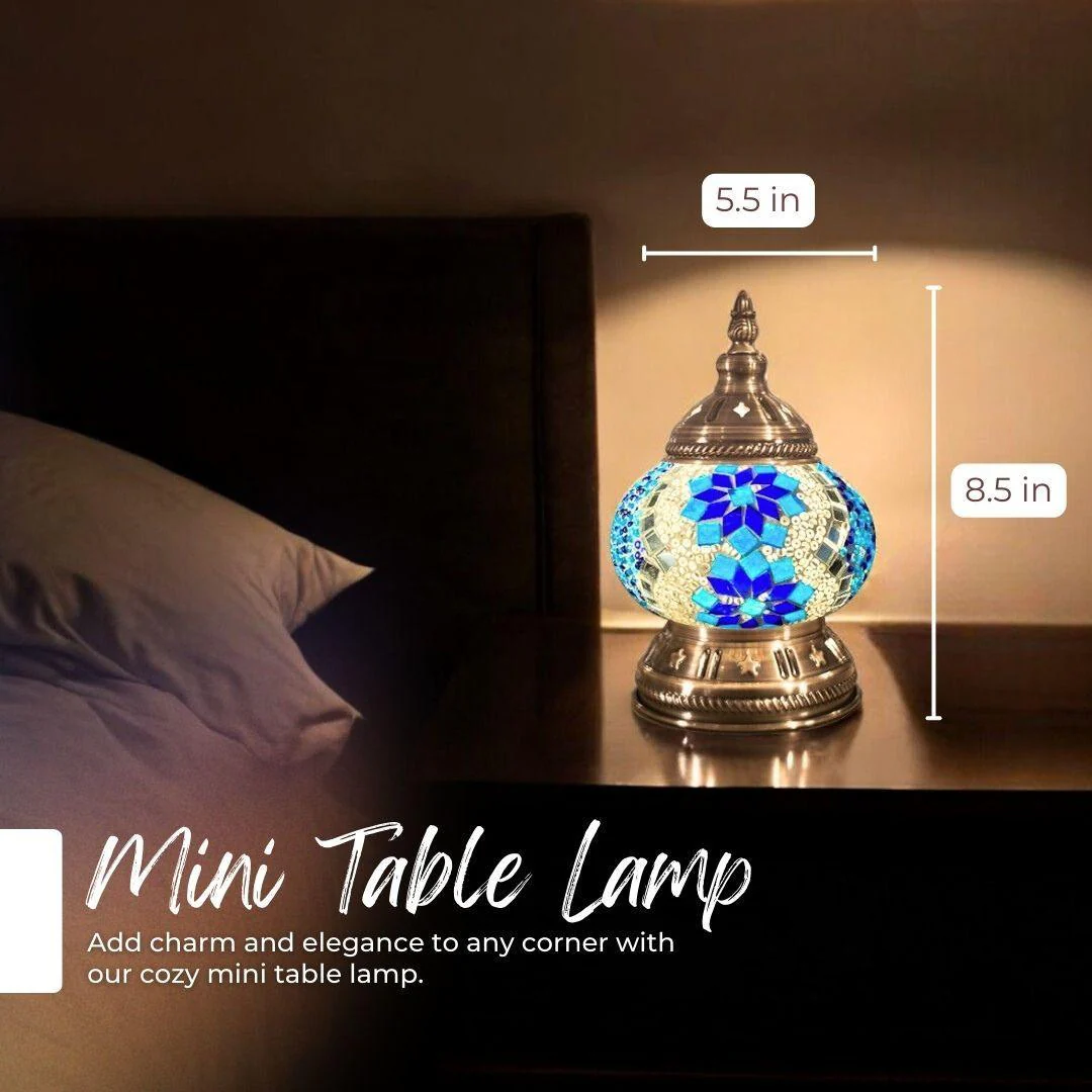 Ready-made Mosaic Lamp - Aegean Twin Blooms - Image 6