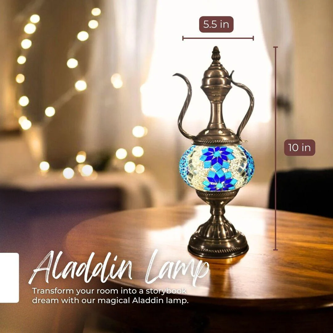 Ready-made Mosaic Lamp - Aegean Twin Blooms - Image 8