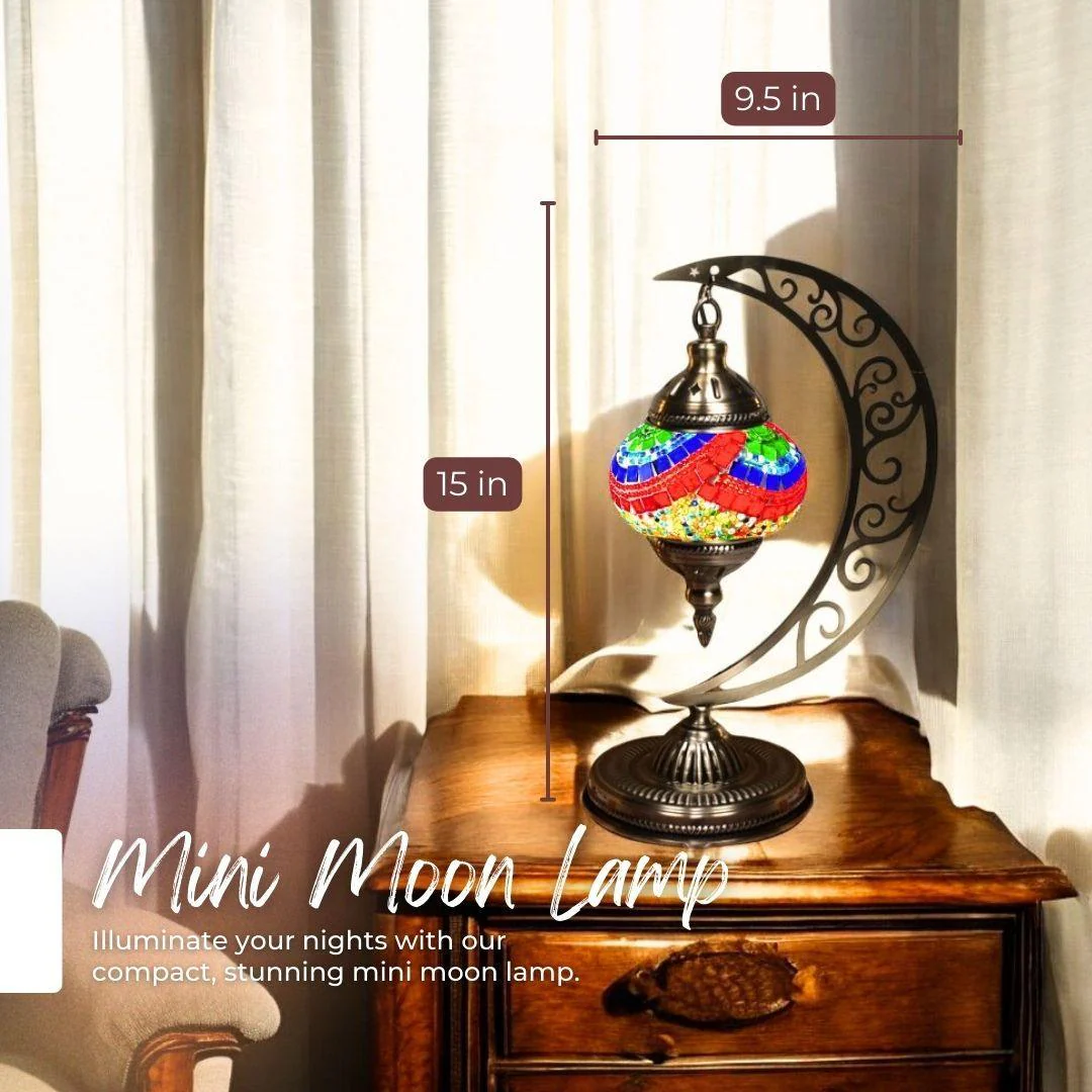 Ready-made Mosaic Lamp - Cappadocia Crescents - Image 4