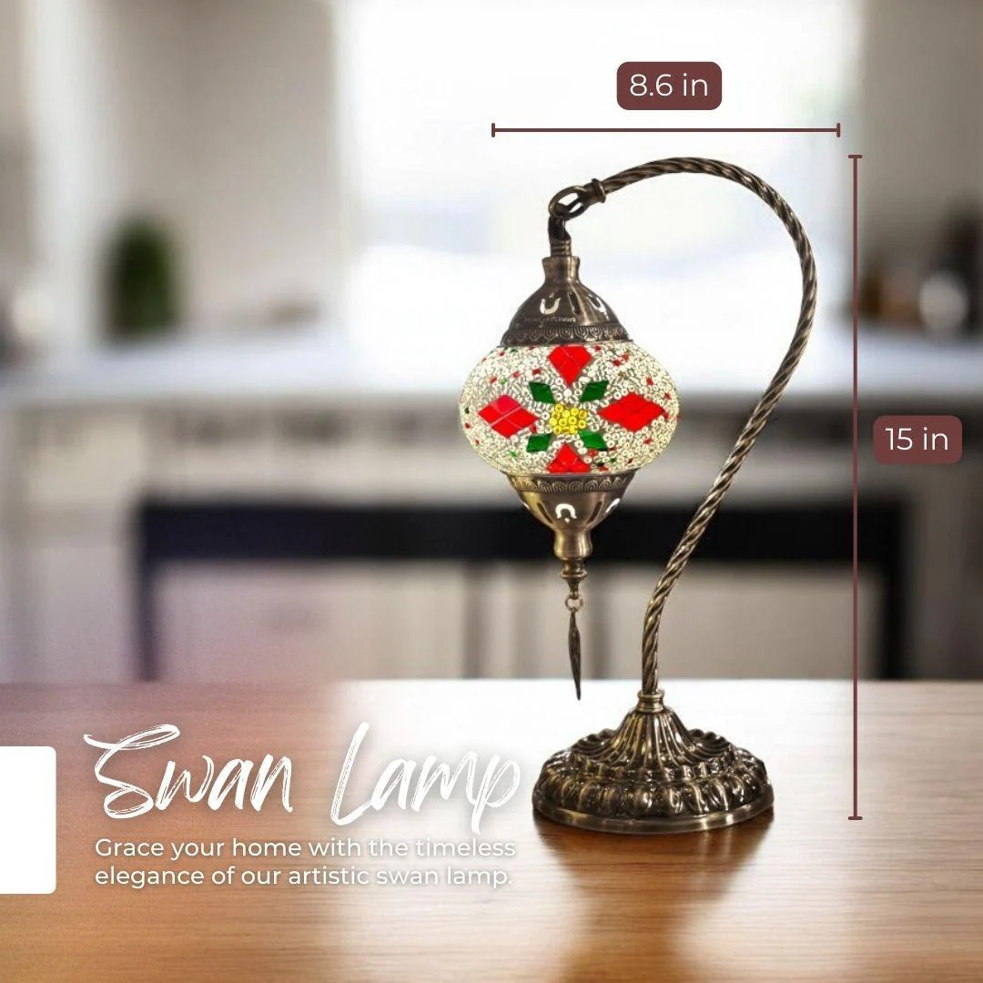 Ready-made Mosaic Lamp - Christmas Flower - Image 5