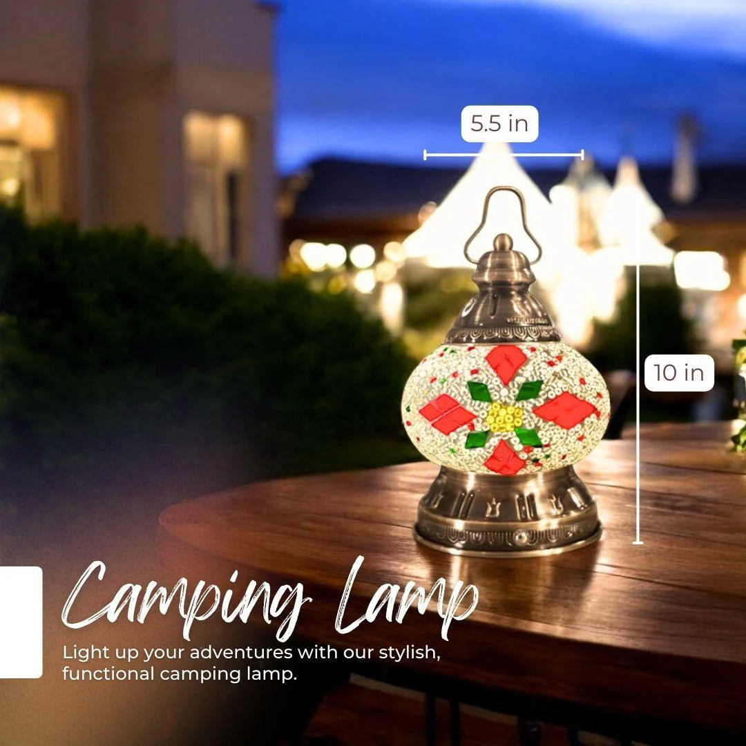 Ready-made Mosaic Lamp - Christmas Flower - Image 7