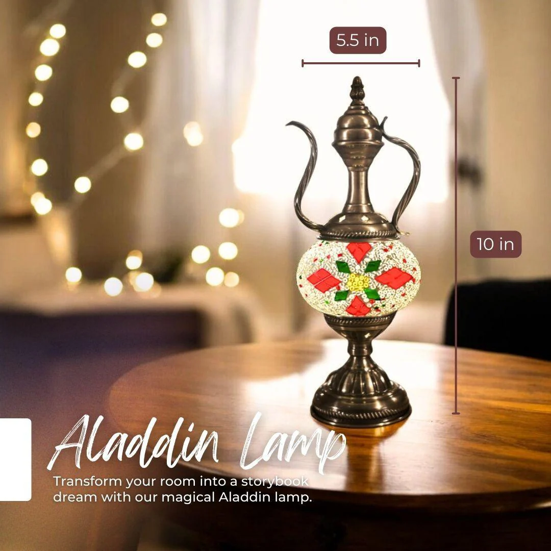 Ready-made Mosaic Lamp - Christmas Flower - Image 8