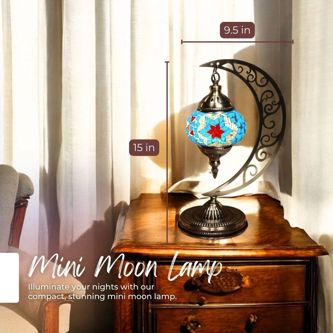 Ready-made Mosaic Lamp - Red & Blue Star - Image 4