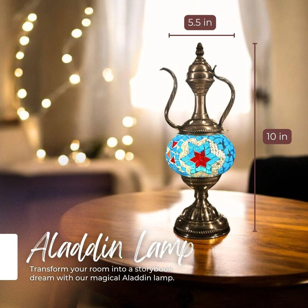 Ready-made Mosaic Lamp - Red & Blue Star - Image 8