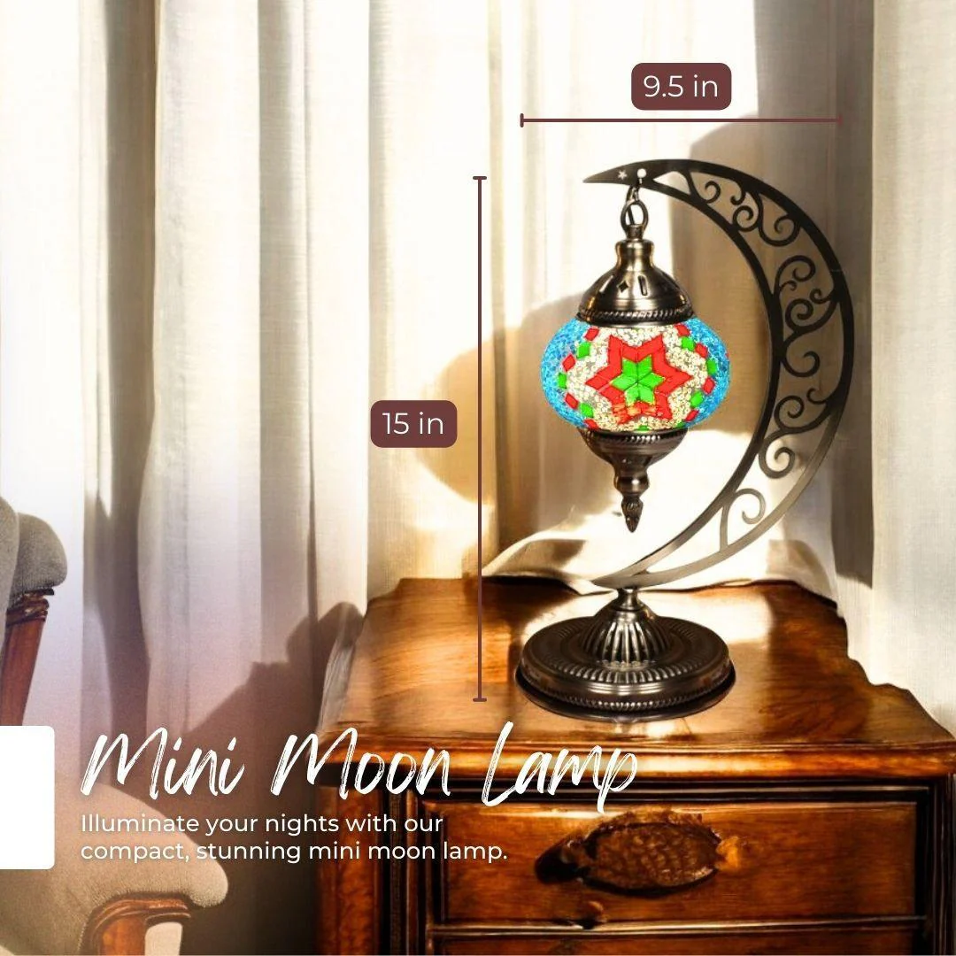 Ready-made Mosaic Lamp - Ruby Green Star - Image 4