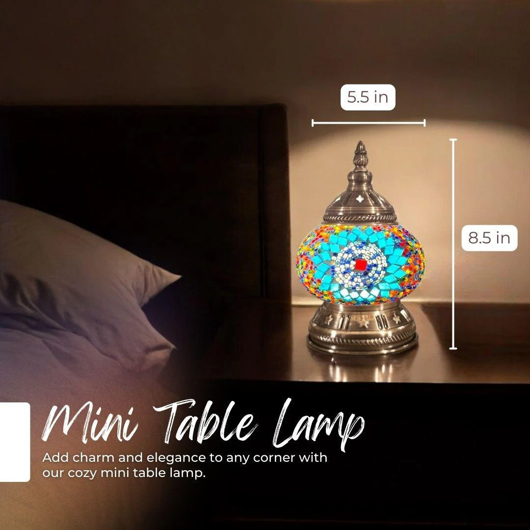 Ready-made Mosaic Lamp - Sapphire Sunflower - Image 6