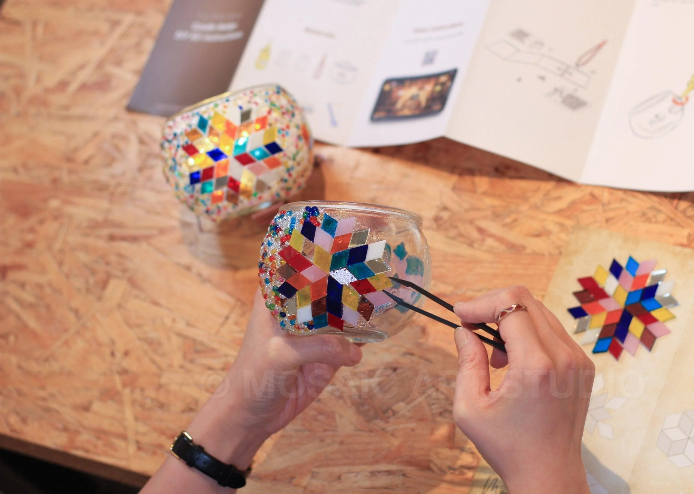 Mosaic Candle Holder DIY Home Kit "CAPPADOCIA" - Image 8