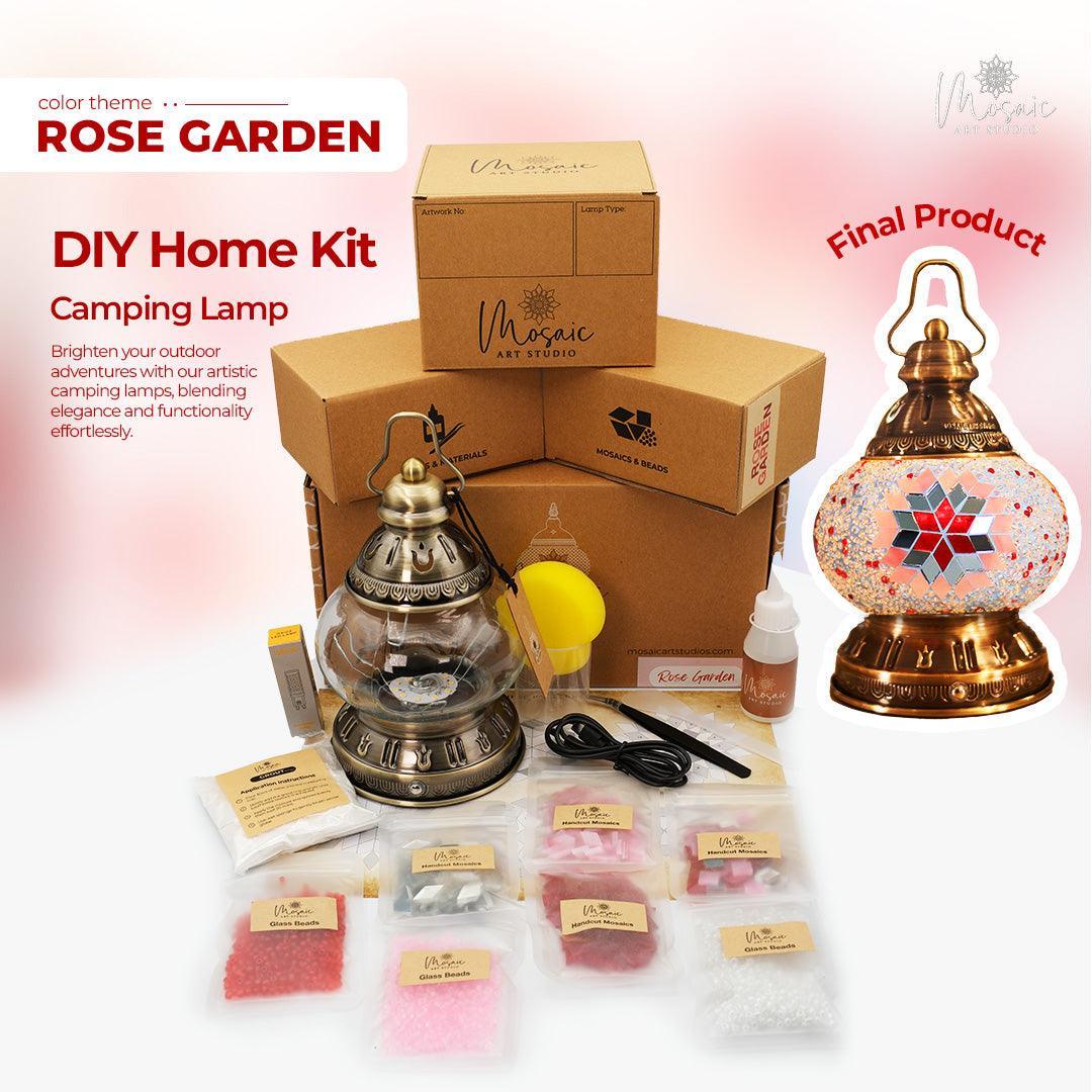 ROSE GARDEN Color Theme Turkish Mosaic Lamp DIY Home Kit