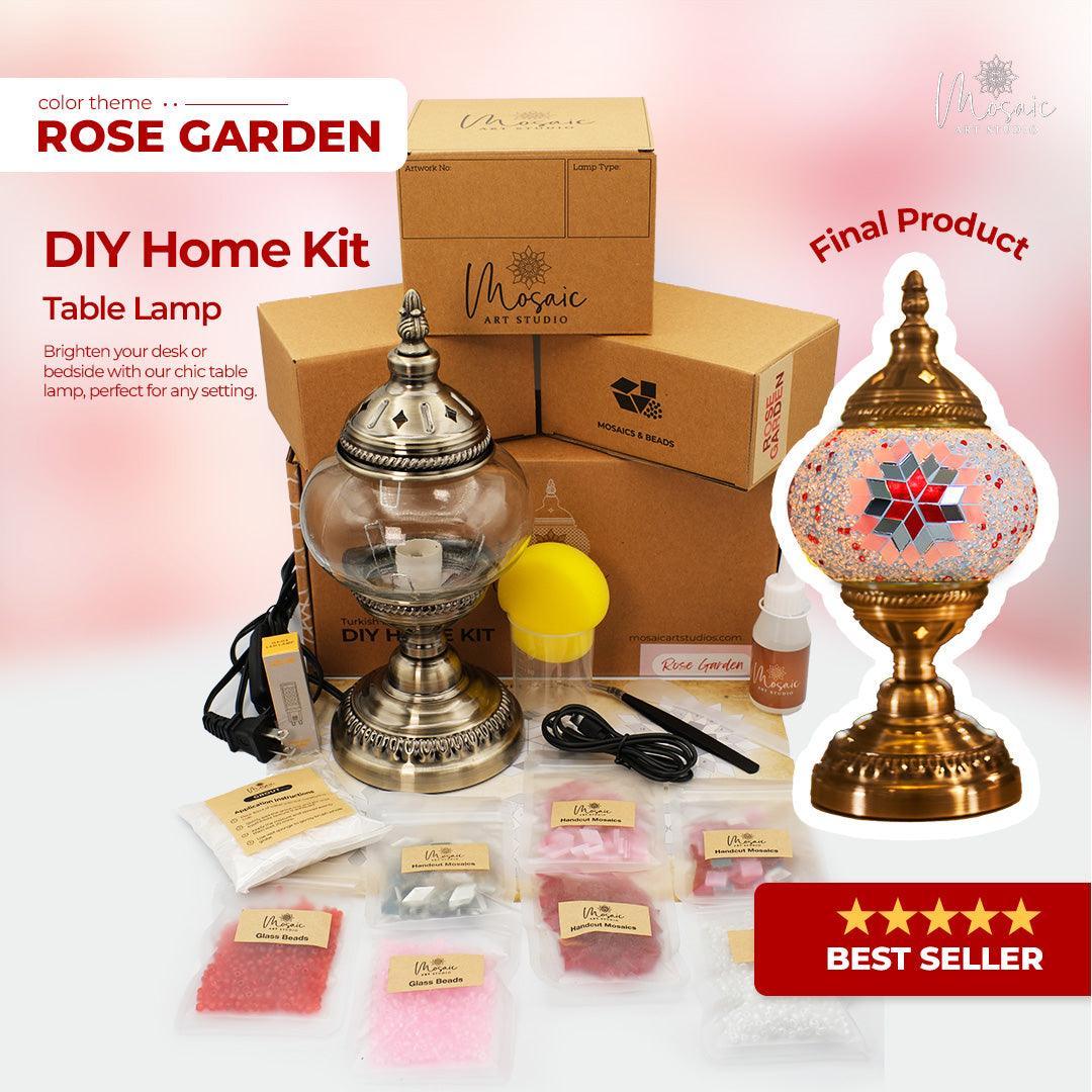 ROSE GARDEN Color Theme Turkish Mosaic Lamp DIY Home Kit - Image 4