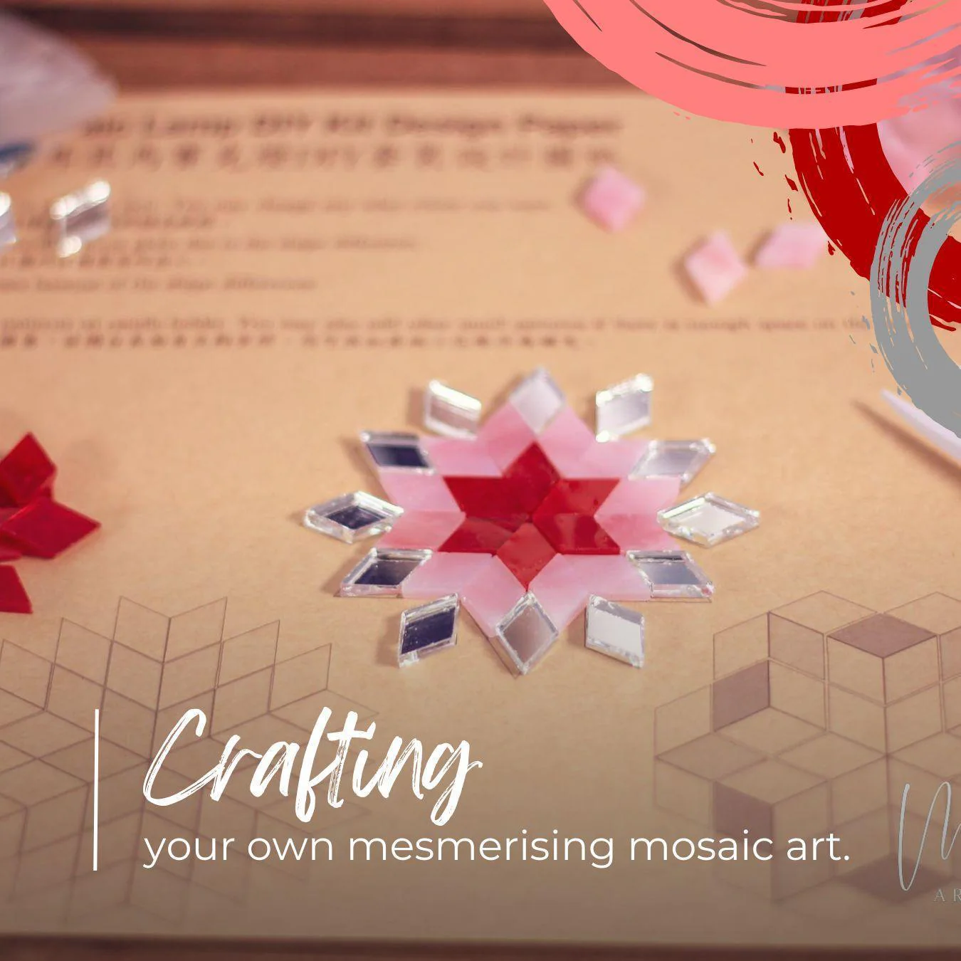 ROSE GARDEN Color Theme Turkish Mosaic Lamp DIY Home Kit - Image 8