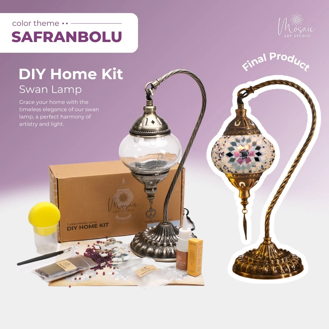 SAFRANBOLU Color Theme Turkish Mosaic Lamp DIY Home Kit - Image 3